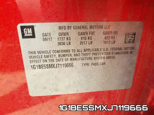 1G1BE5SMXJ7119666 фото 2