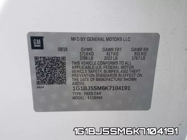 1G1BJ5SM6K7104191 фото 2