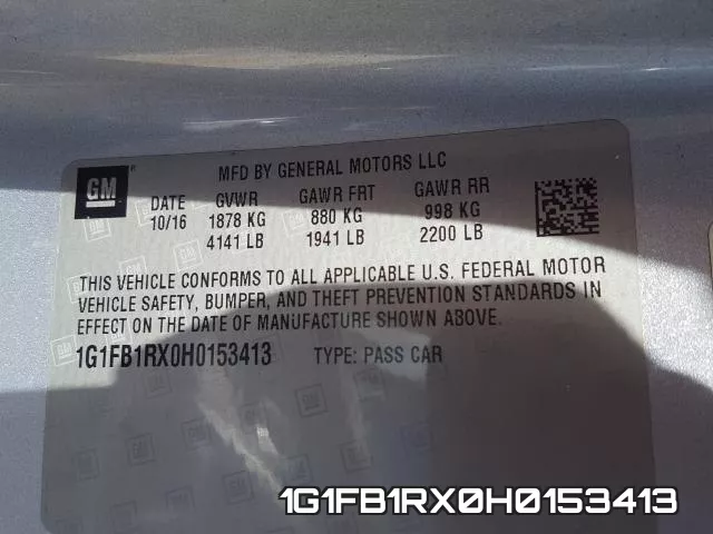 1G1FB1RX0H0153413 фото 2