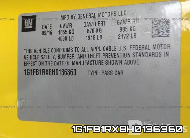 1G1FB1RX8H0136360 фото 10