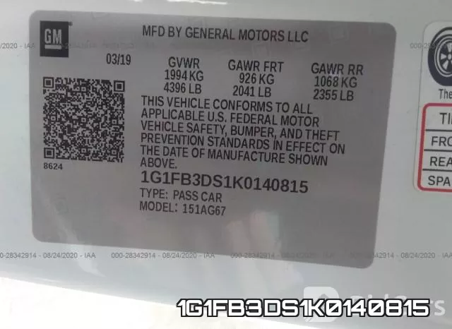 1G1FB3DS1K0140815 фото 10
