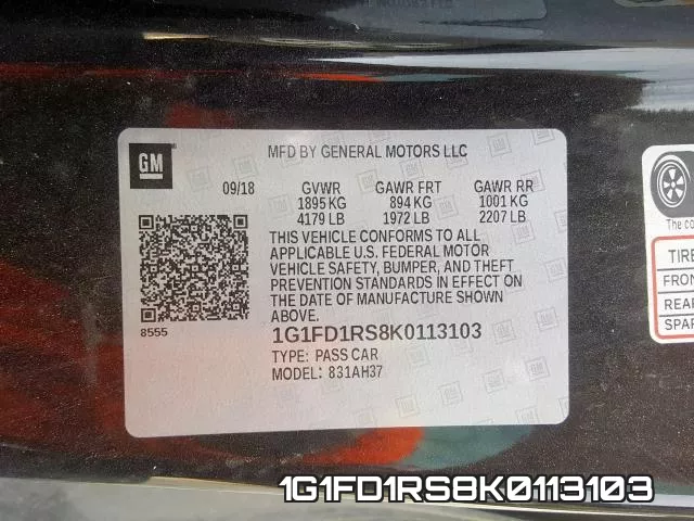 1G1FD1RS8K0113103 фото 2