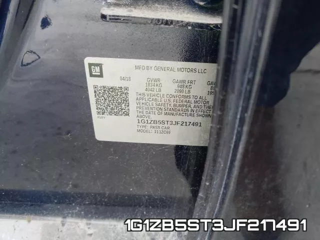 1G1ZB5ST3JF217491 фото 2