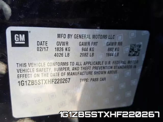 1G1ZB5STXHF220267 фото 2