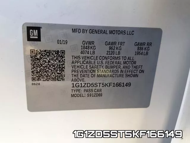 1G1ZD5ST5KF166149 фото 2