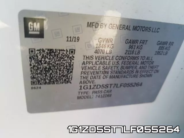 1G1ZD5ST7LF055264 фото 2