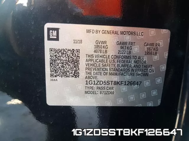 1G1ZD5ST8KF126647 фото 2