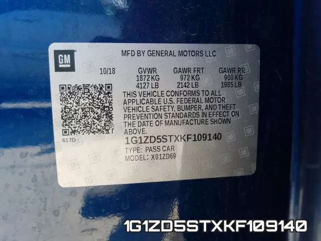 1G1ZD5STXKF109140 фото 2