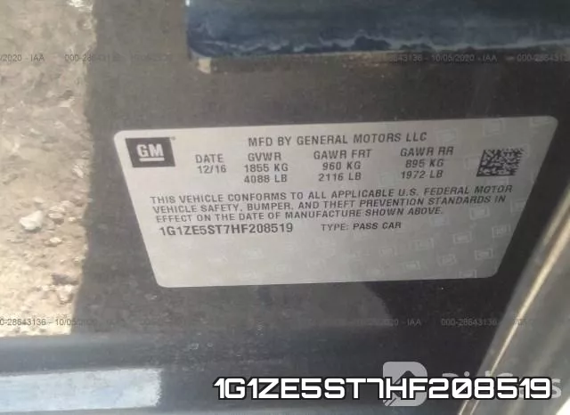 1G1ZE5ST7HF208519 фото 10