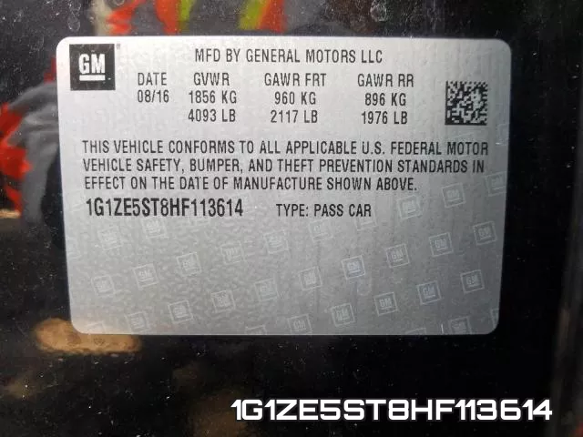 1G1ZE5ST8HF113614 фото 2