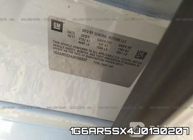 1G6AR5SX4J0130207 фото 10