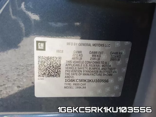 1G6KC5RK1KU103556 фото 2