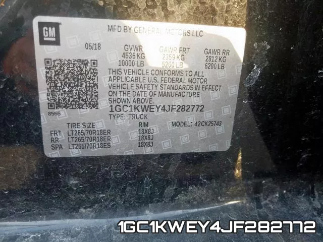 1GC1KWEY4JF282772 фото 2