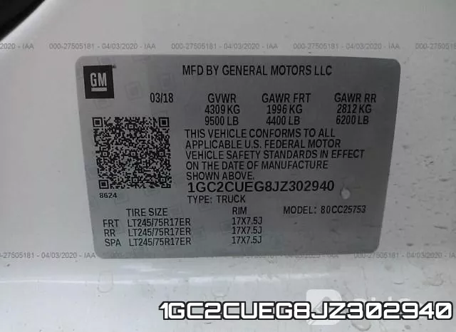 1GC2CUEG8JZ302940 фото 10