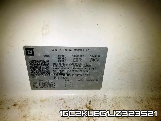 1GC2KUEG1JZ323521 фото 2