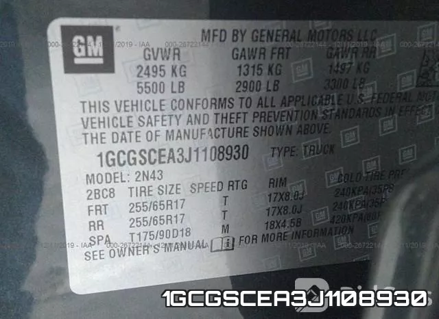 1GCGSCEA3J1108930 фото 10