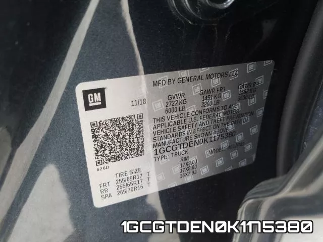1GCGTDEN0K1175380 фото 2