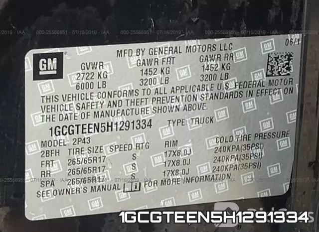 1GCGTEEN5H1291334 фото 10
