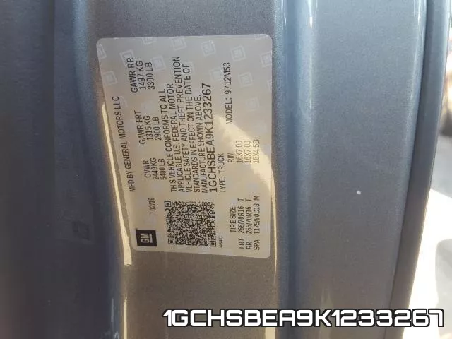1GCHSBEA9K1233267 фото 2