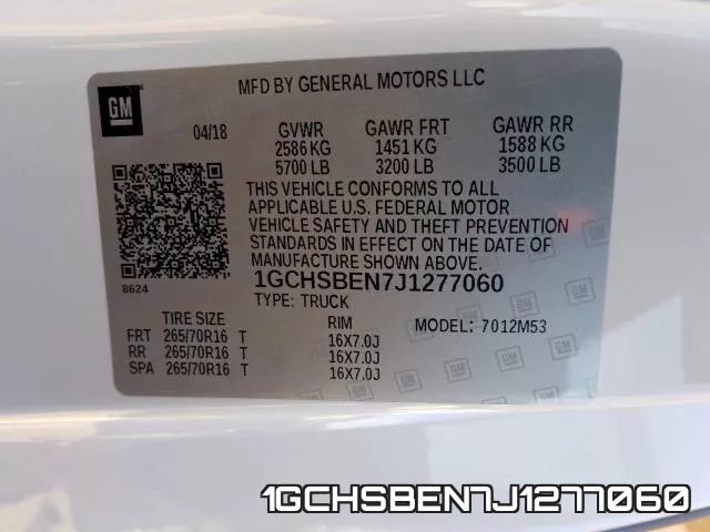 1GCHSBEN7J1277060 фото 2