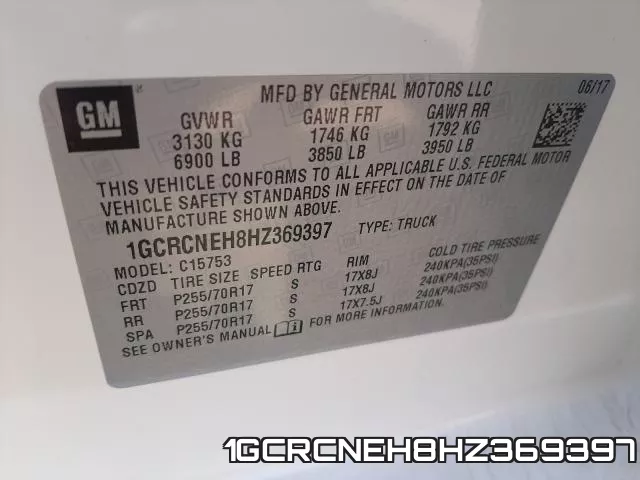 1GCRCNEH8HZ369397 фото 2