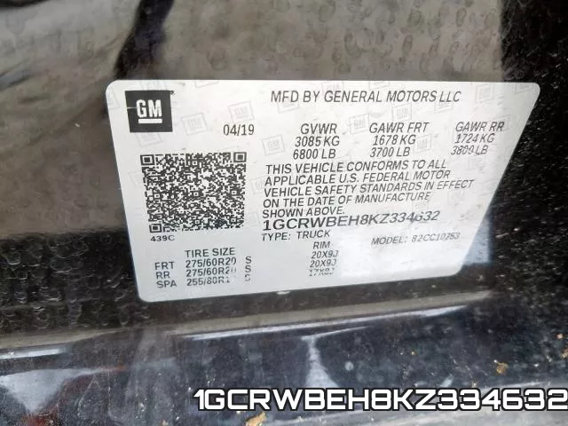 1GCRWBEH8KZ334632 фото 2