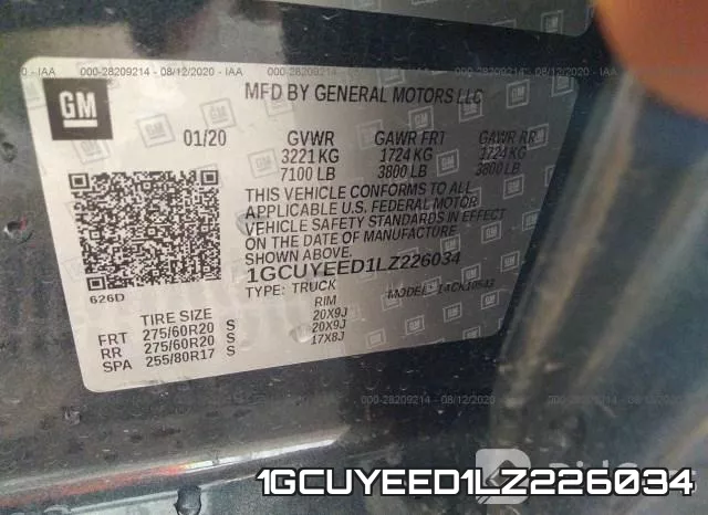 1GCUYEED1LZ226034 фото 10