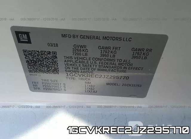 1GCVKREC2JZ295770 фото 10