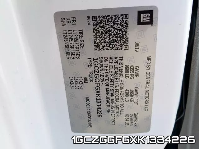 1GCZGGFGXK1334226 фото 2
