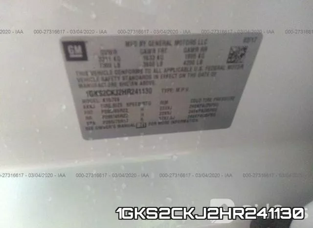 1GKS2CKJ2HR241130 фото 10