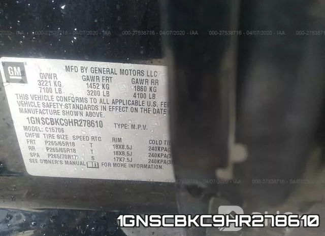 1GNSCBKC9HR278610 фото 10