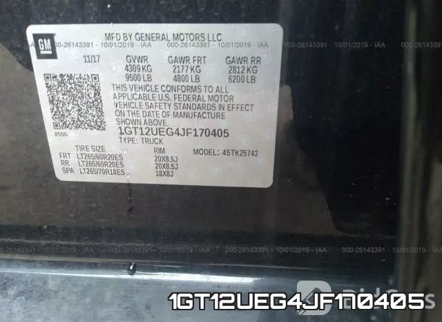 1GT12UEG4JF170405 фото 10