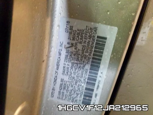 1HGCV1F12JA212965 фото 2