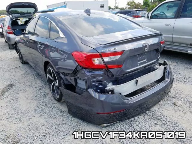 1HGCV1F34KA051019 фото 4