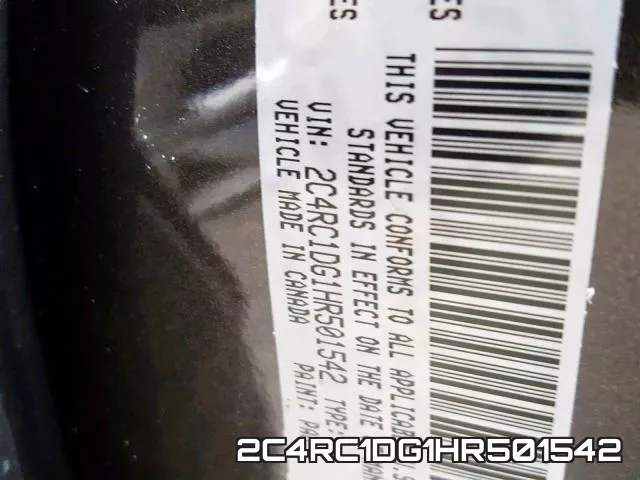 2C4RC1DG1HR501542 фото 2