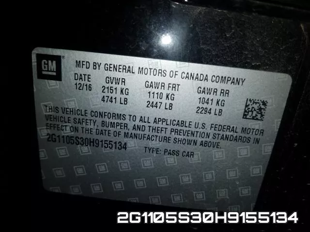 2G1105S30H9155134 фото 2