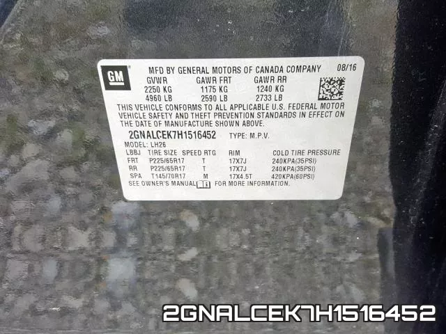 2GNALCEK7H1516452 фото 2