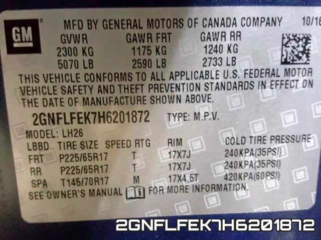2GNFLFEK7H6201872 фото 2