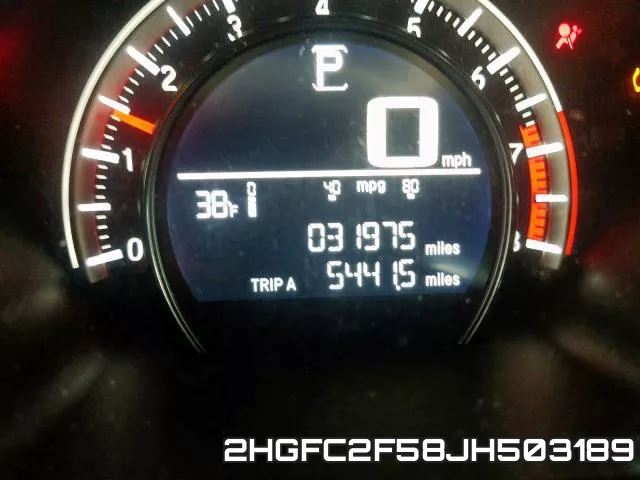 2HGFC2F58JH503189 фото 9