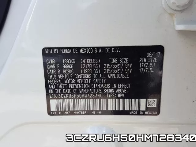 3CZRU6H50HM728340 фото 2
