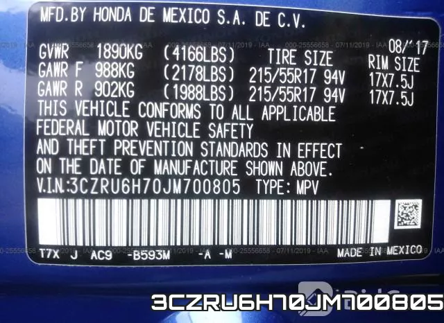 3CZRU6H70JM700805 фото 10