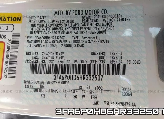 3FA6P0HD6HR332507 фото 10