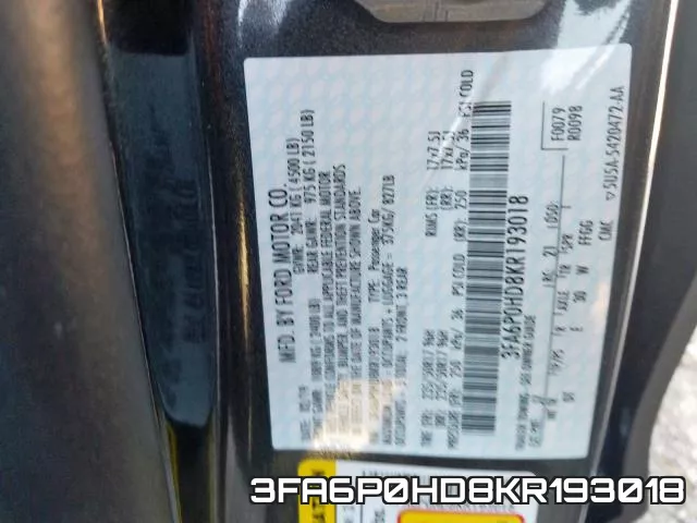 3FA6P0HD8KR193018 фото 2