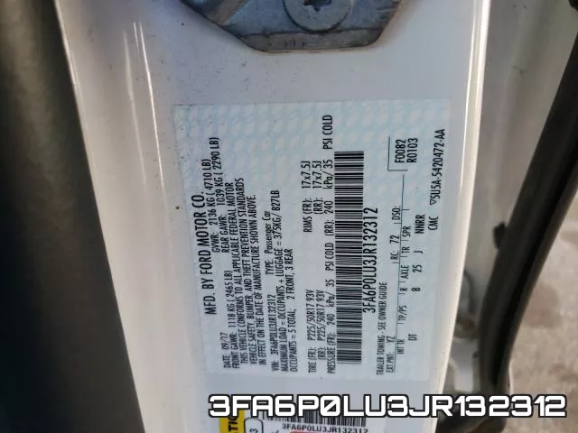 3FA6P0LU3JR132312 фото 2