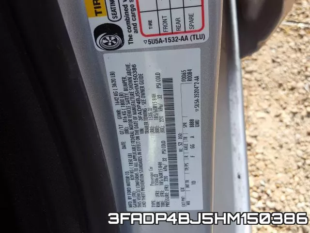 3FADP4BJ5HM150386 фото 2