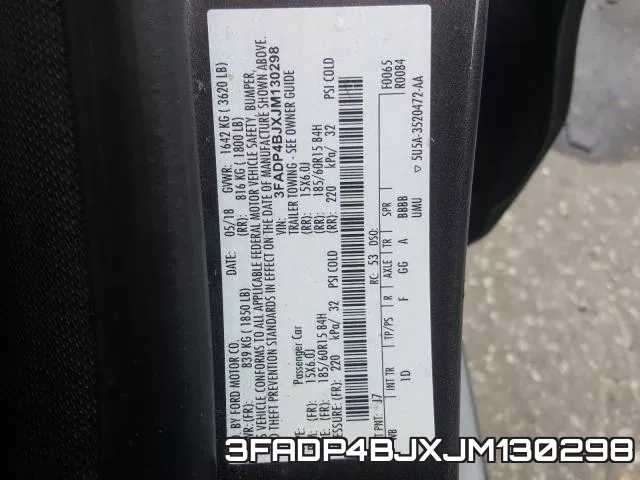 3FADP4BJXJM130298 фото 2