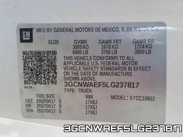 3GCNWAEF5LG237817 фото 2