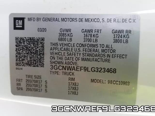 3GCNWAEF9LG323468 фото 2