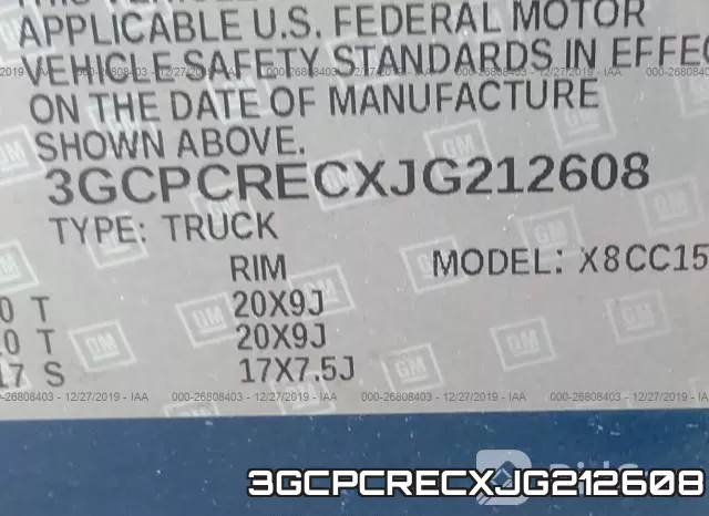 3GCPCRECXJG212608 фото 10