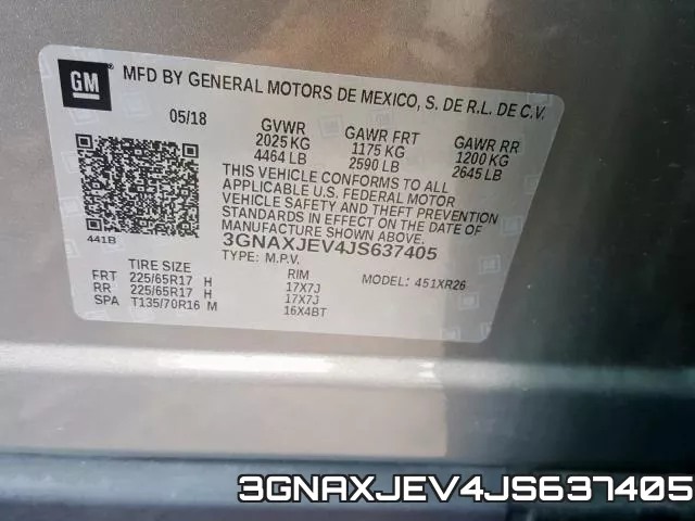 3GNAXJEV4JS637405 фото 2
